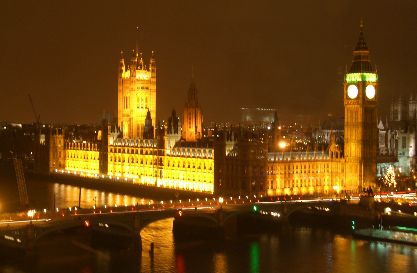 Houses of Parliament at night