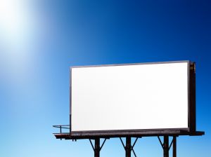 Empty billboard