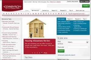 Edinburgh City Council home page